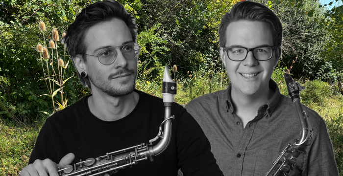 Linus Amstad und Pascal Uebelhart von Sax Mal Zwei