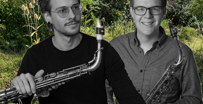 Linus Amstad und Pascal Uebelhart von Sax Mal Zwei