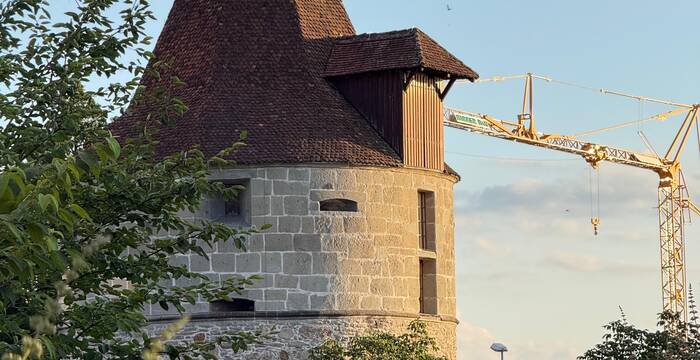 Der Pulverturm in schönster Abendstimmung.