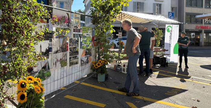 Stand von Pro Natura Zug am PARK(ing) Day 2025