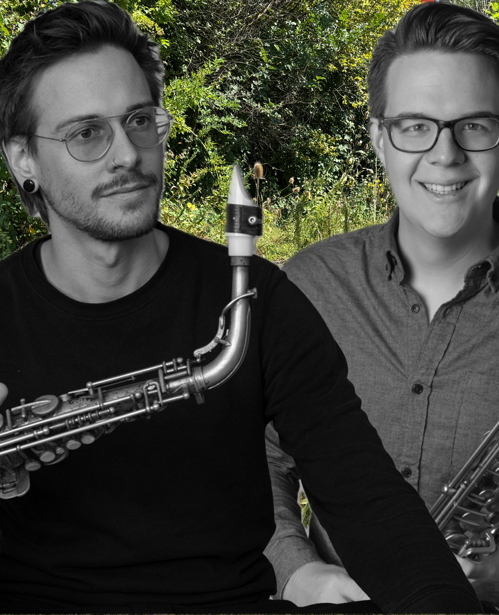 Linus Amstad und Pascal Uebelhart von Sax Mal Zwei