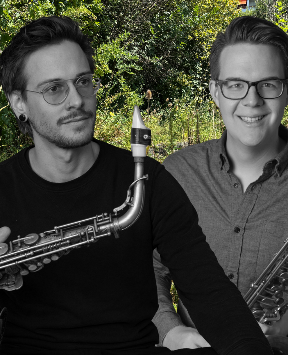 Linus Amstad und Pascal Uebelhart von Sax Mal Zwei